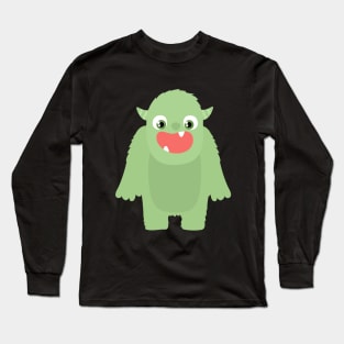 Monster Hairy Halloween Creature Skin Beast Long Sleeve T-Shirt